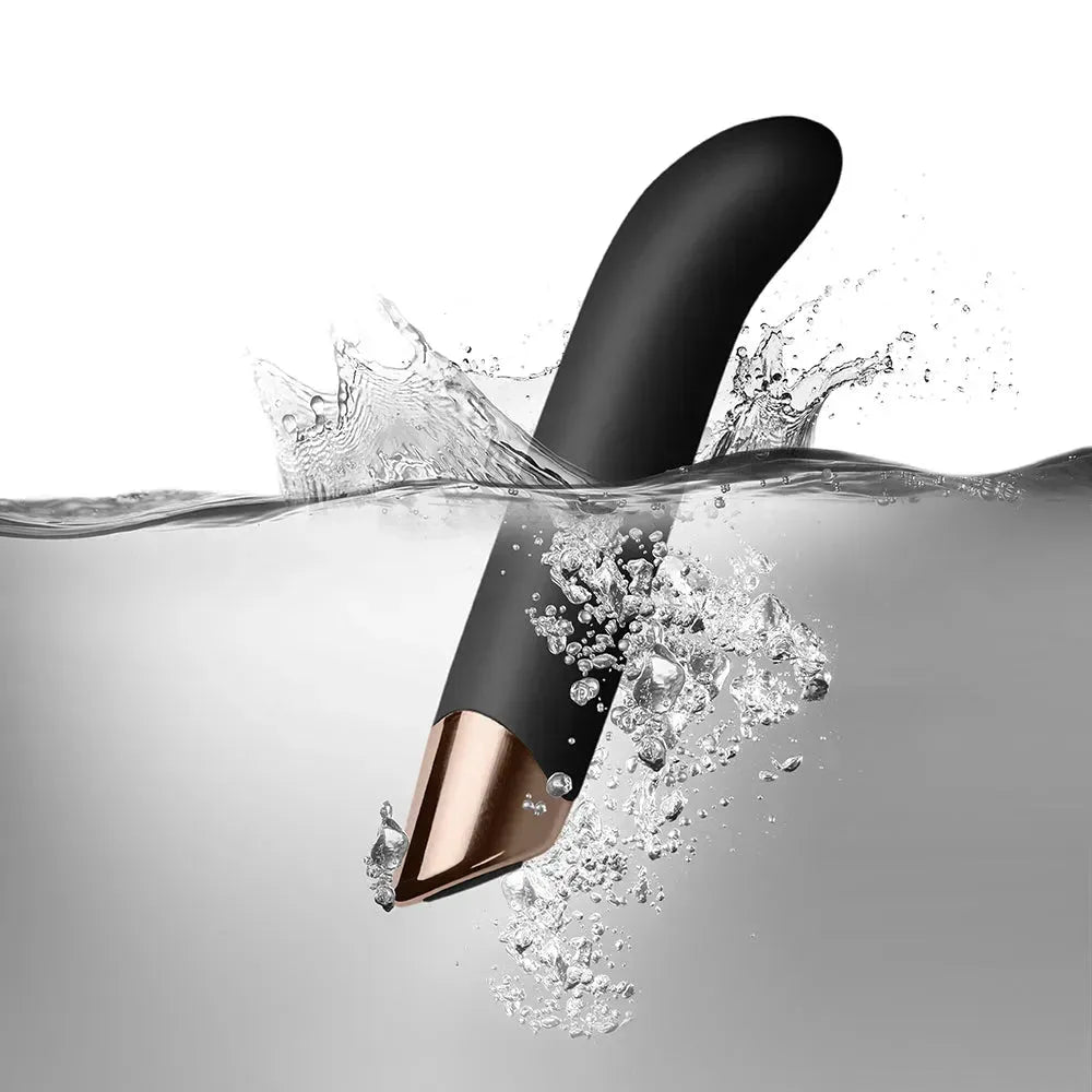 Rocks Off Chaiamo – Black, G-Spot Vibrator, Ergonomic Angled Tip, 10 Vibration Settings
