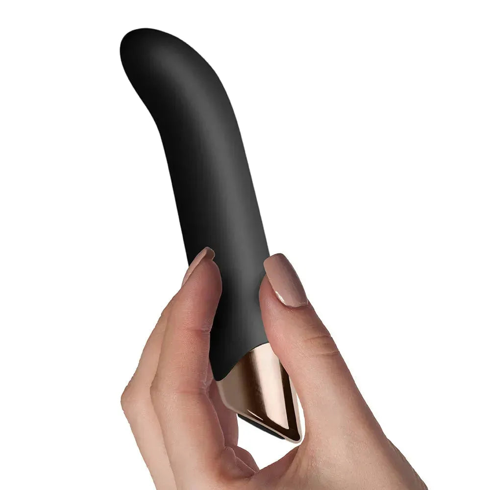 Rocks Off Chaiamo – Black, G-Spot Vibrator, Ergonomic Angled Tip, 10 Vibration Settings