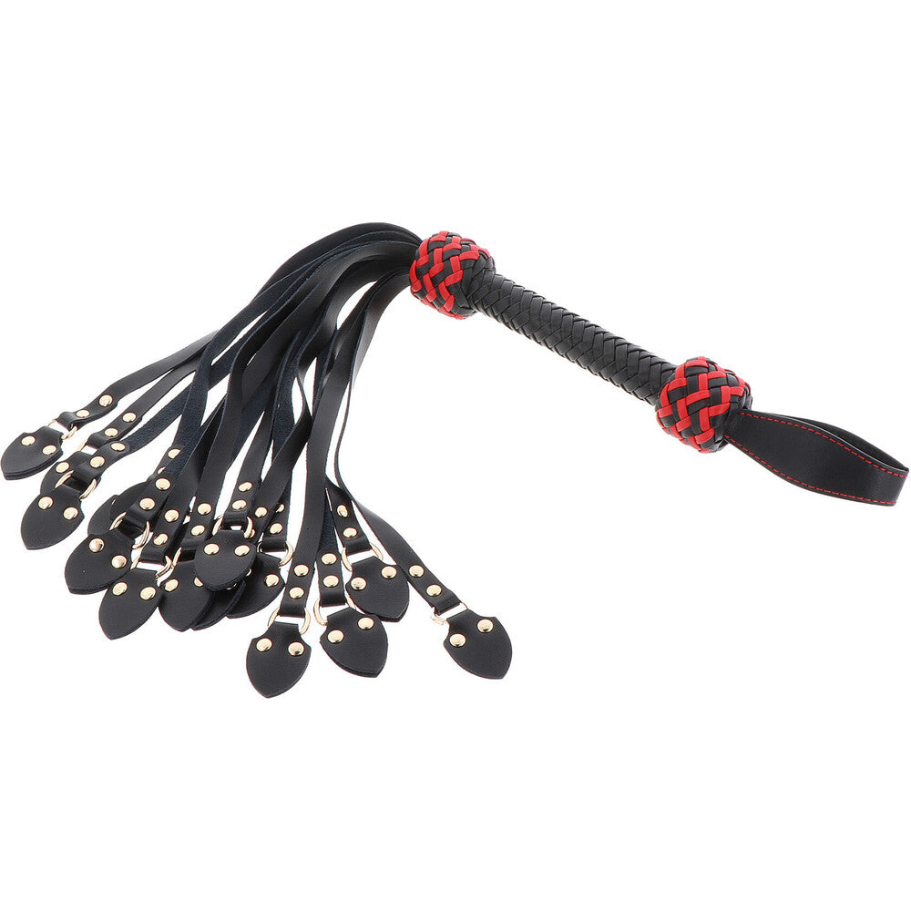 Hidden Desire Masters Cat-o-Nine Whip – Real Leather, Studded Tails, 62cm