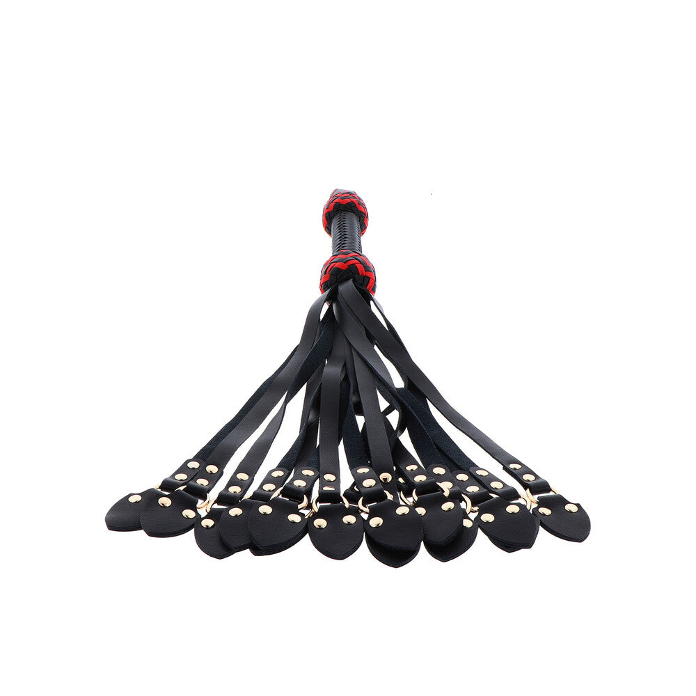 Hidden Desire Masters Cat-o-Nine Whip – Real Leather, Studded Tails, 62cm