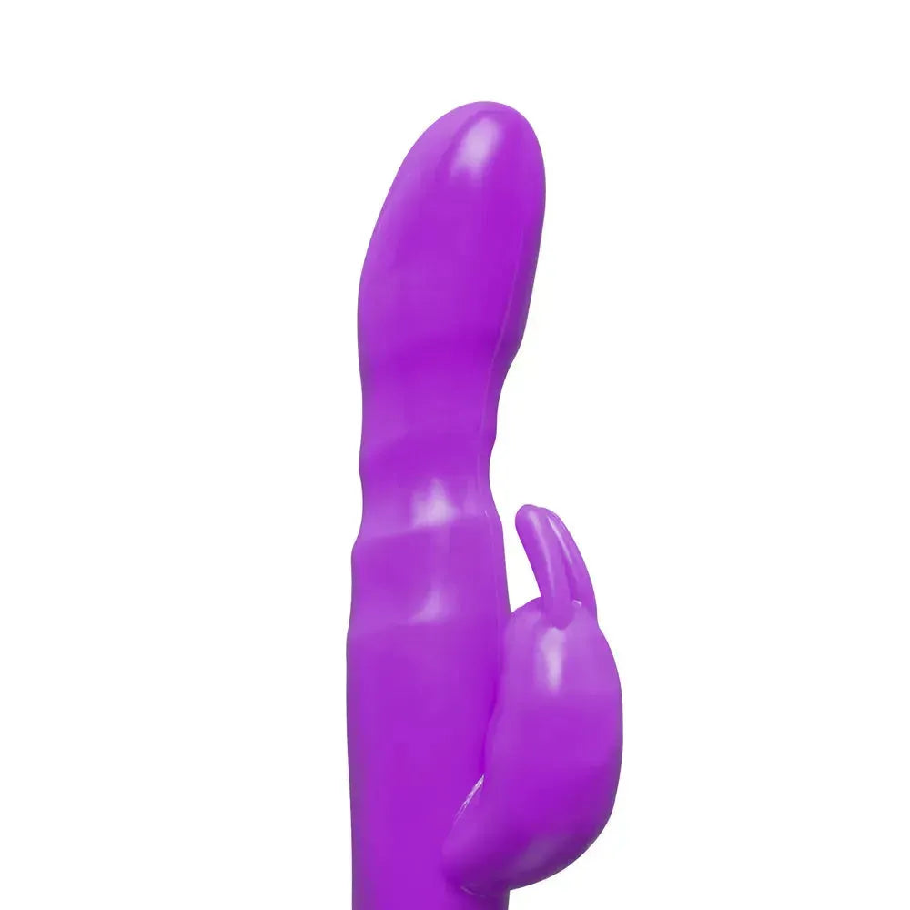 Slim G-Spot Rabbit Vibrator - 12 Speeds, Curved Design, Purple