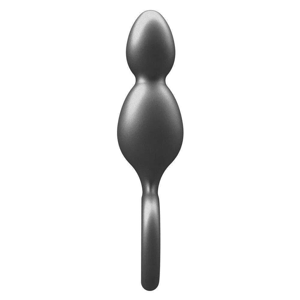 ToyJoy Buttocks The Plugger 2 Balls Metallic Silicone Plug - Rapture Works