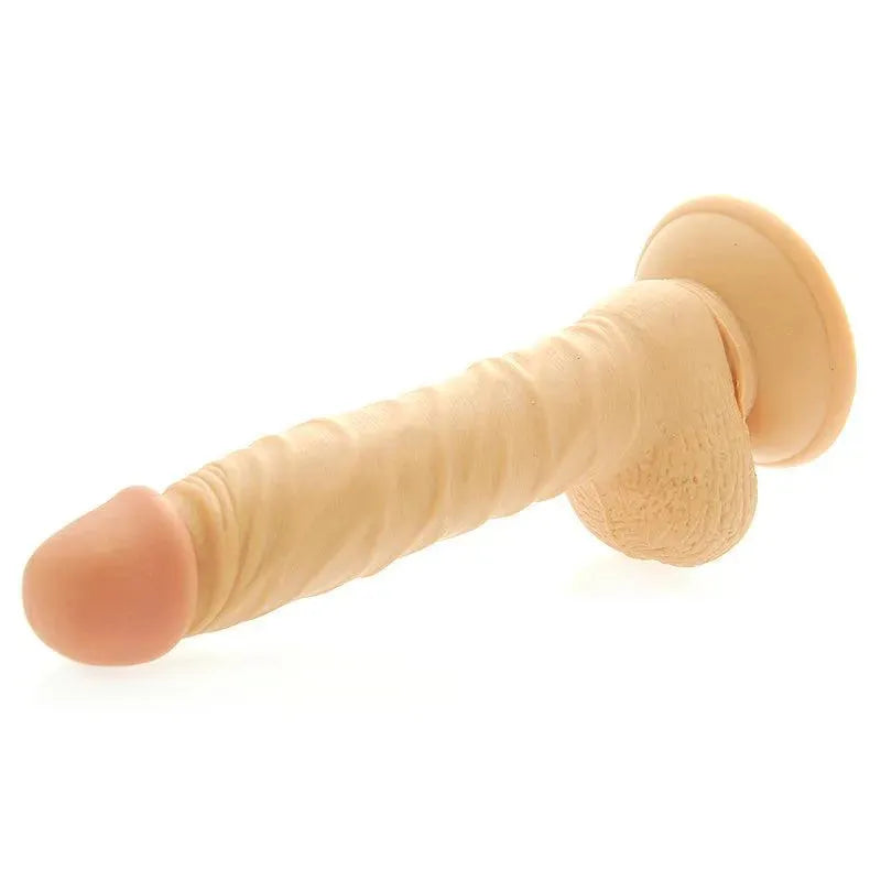 8 Inch Realistic Dong with Scrotum - Rapture Works