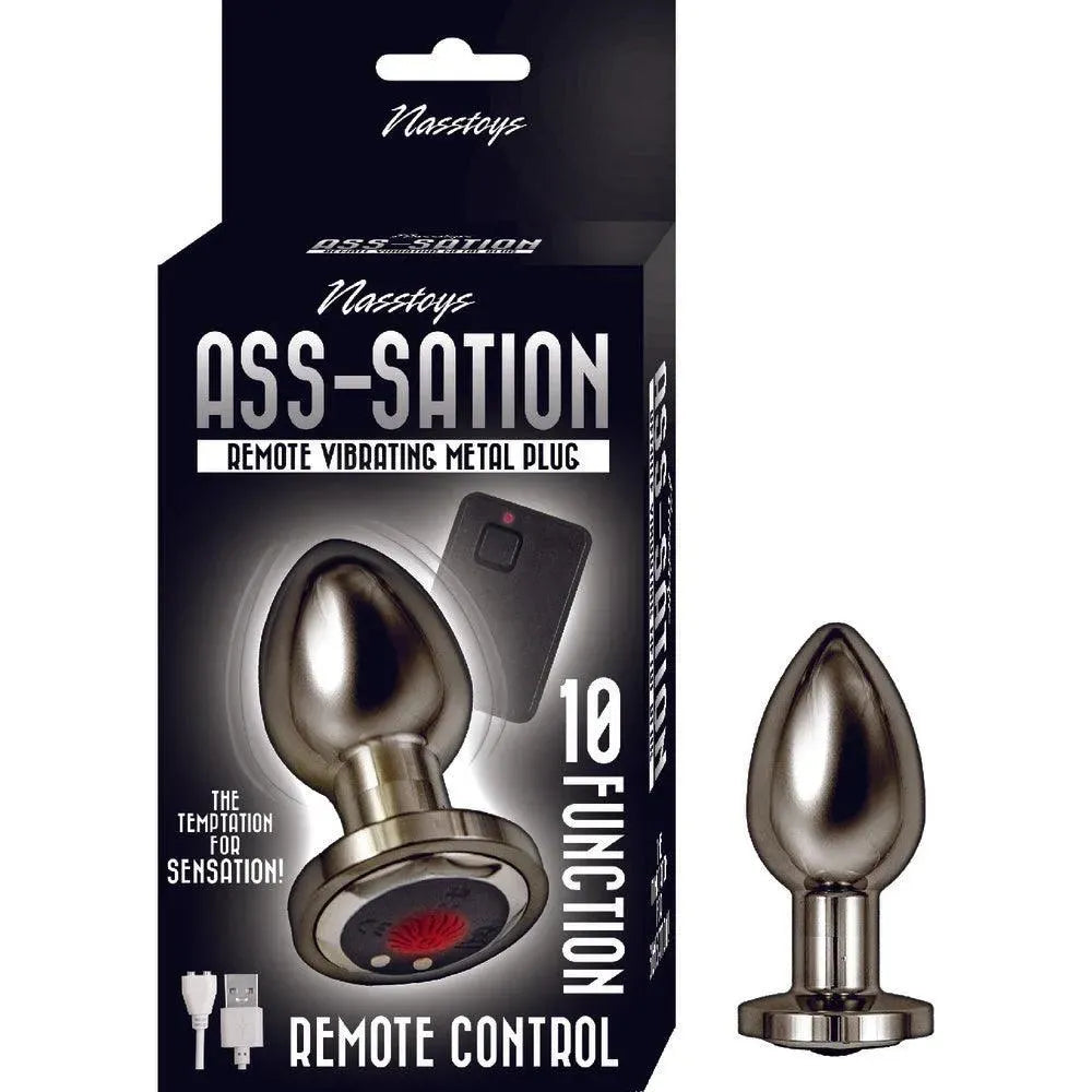 Ass Sation Remote Vibrating Butt Plug Black - Rapture Works