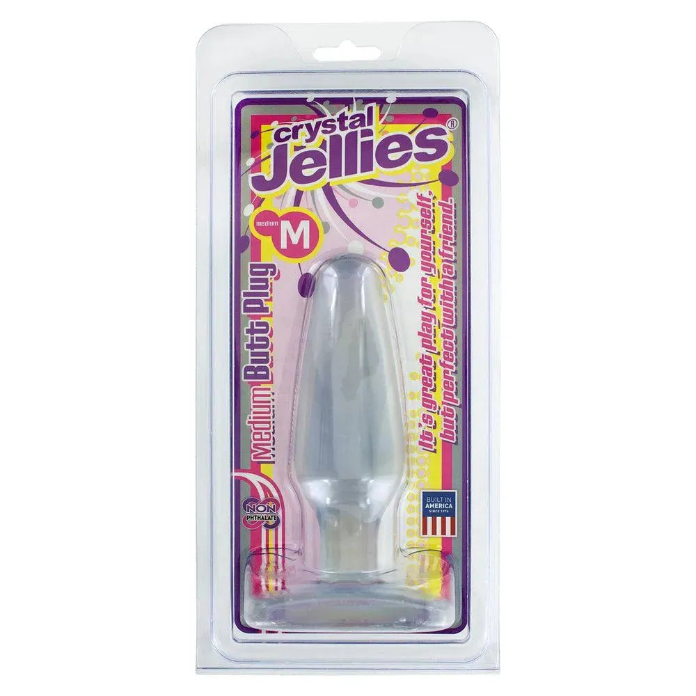 Crystal Jellies Medium Butt Plug Clear - Rapture Works