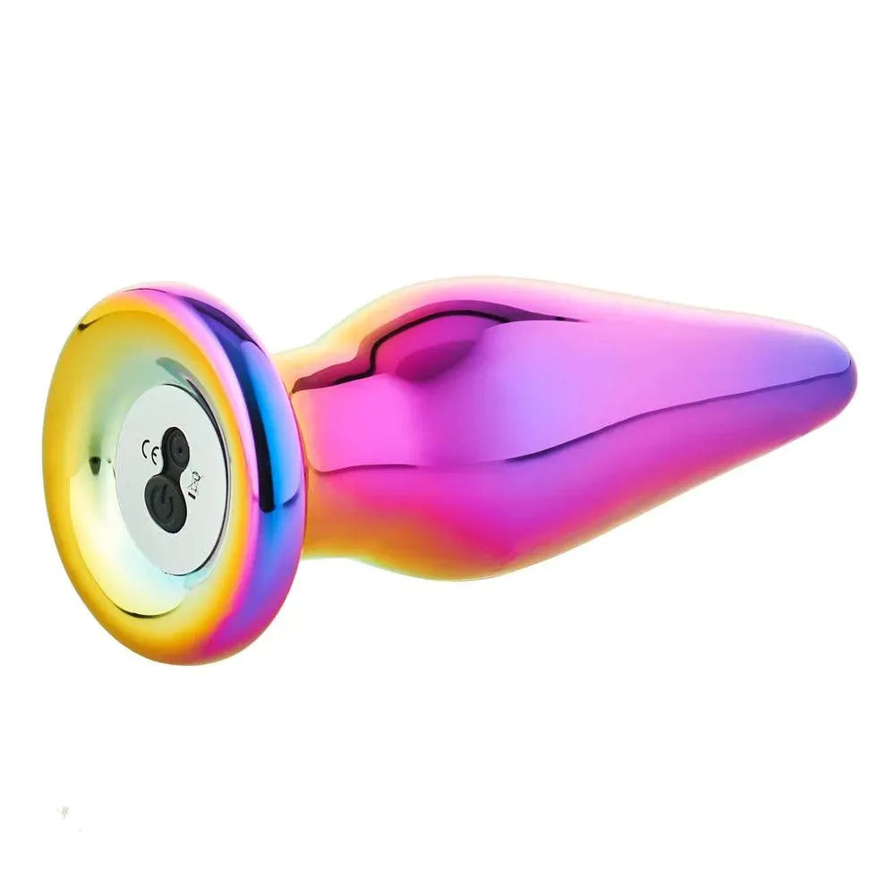 Glamour Glass Remote Control Tapered Butt Plug - Rapture Works
