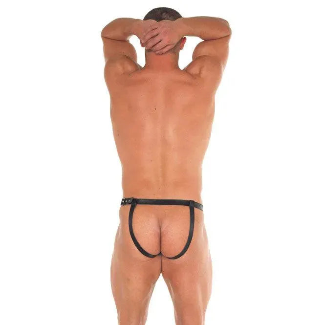 Leather Brief With Open Front - Rapture Works