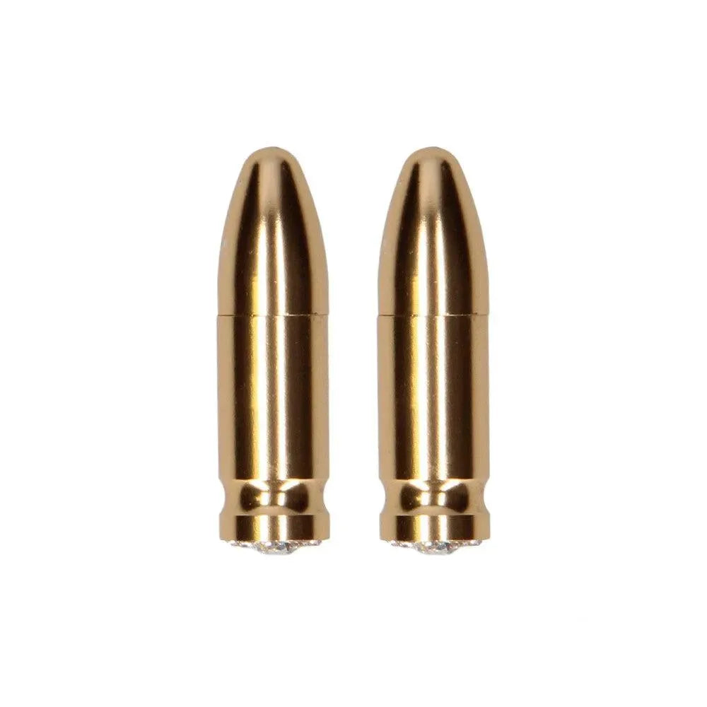 Ouch Magnetic Nipple Clamps Diamond Bullet Gold - Rapture Works