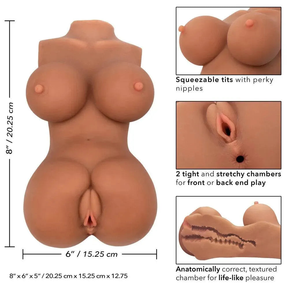 Stroke It Body Banger Flesh Brown - Rapture Works