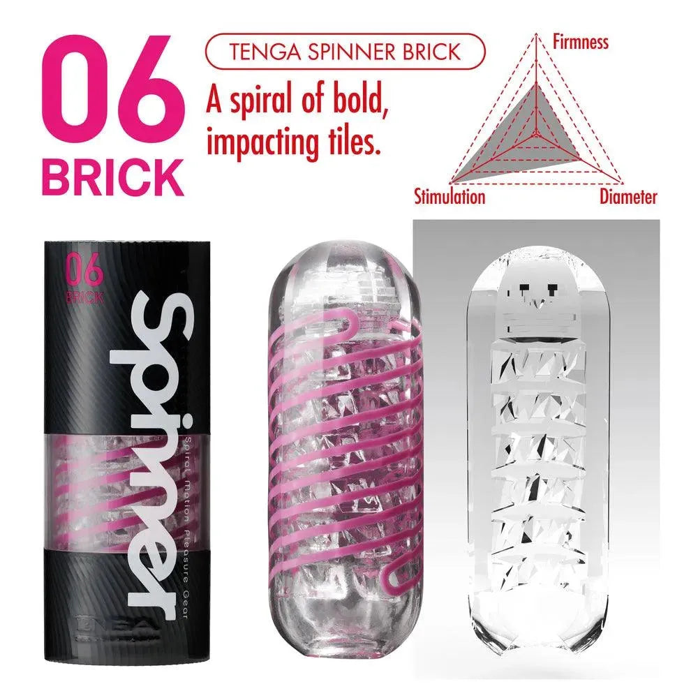 Tenga 06 Brick Spinner Masturbator - Rapture Works