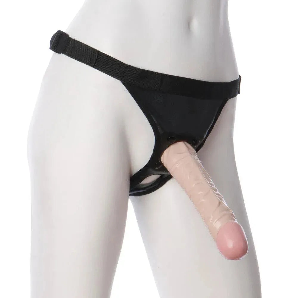 VacULock 8 Inch Classic Dong With Ultra Harness - Rapture Works