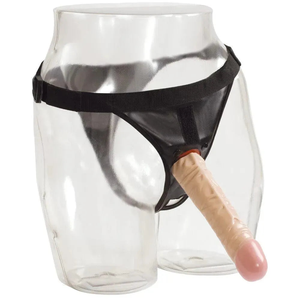 VacULock 8 Inch Classic Dong With Ultra Harness - Rapture Works