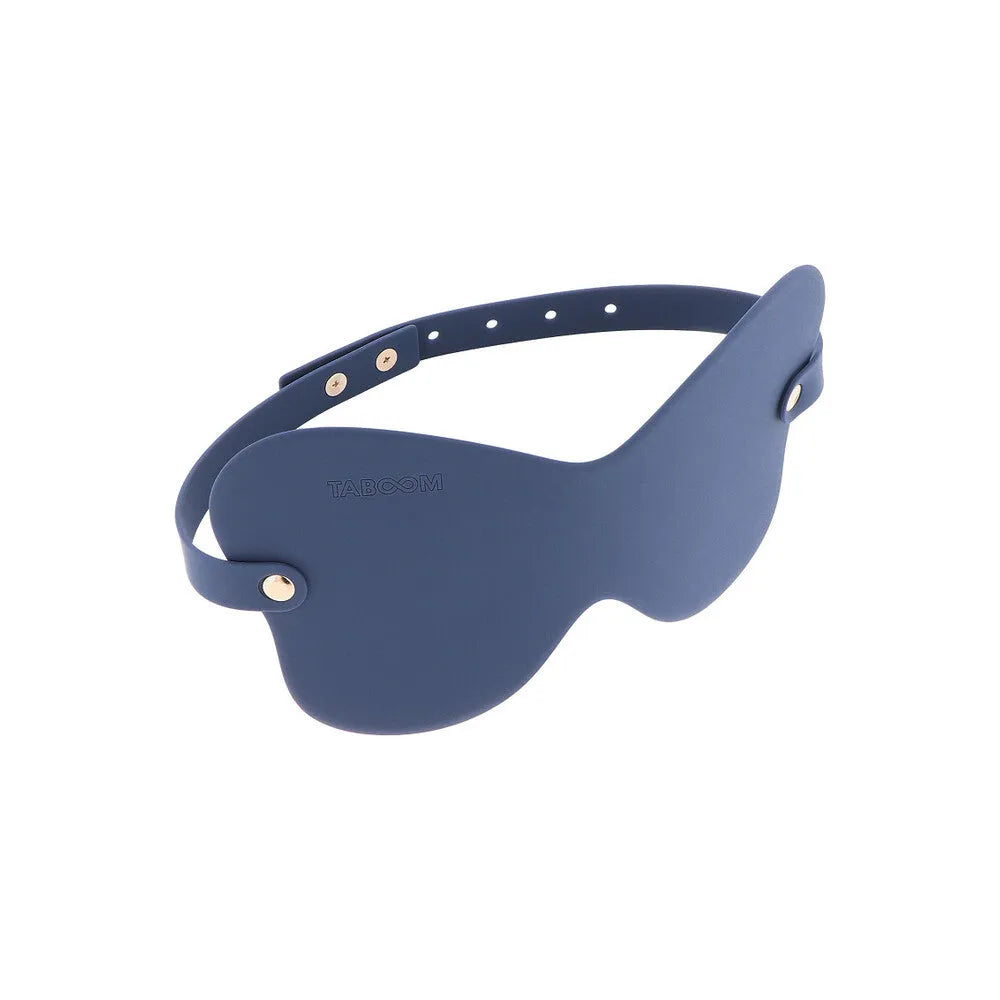 TABOOM Silicone Blindfold - Adjustable Blue Mask for Sensory Play and Teasing Adventures