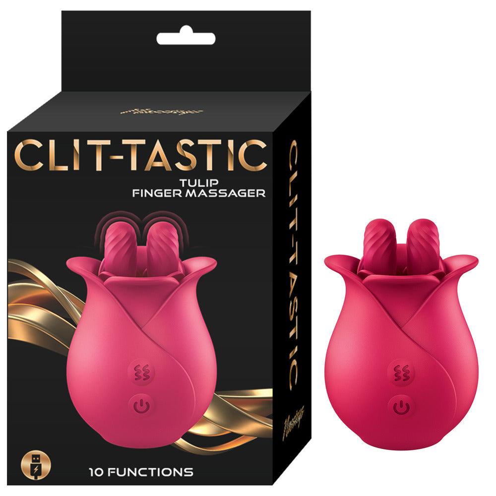 ClitTastic Tulip Finger Massager Rechargeable - Pink - Rapture Works