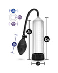 Performance VX101 Clear Pump – Medical-Grade Ball Pump with Quick-Release Valve & Stay Hard Cock Ring