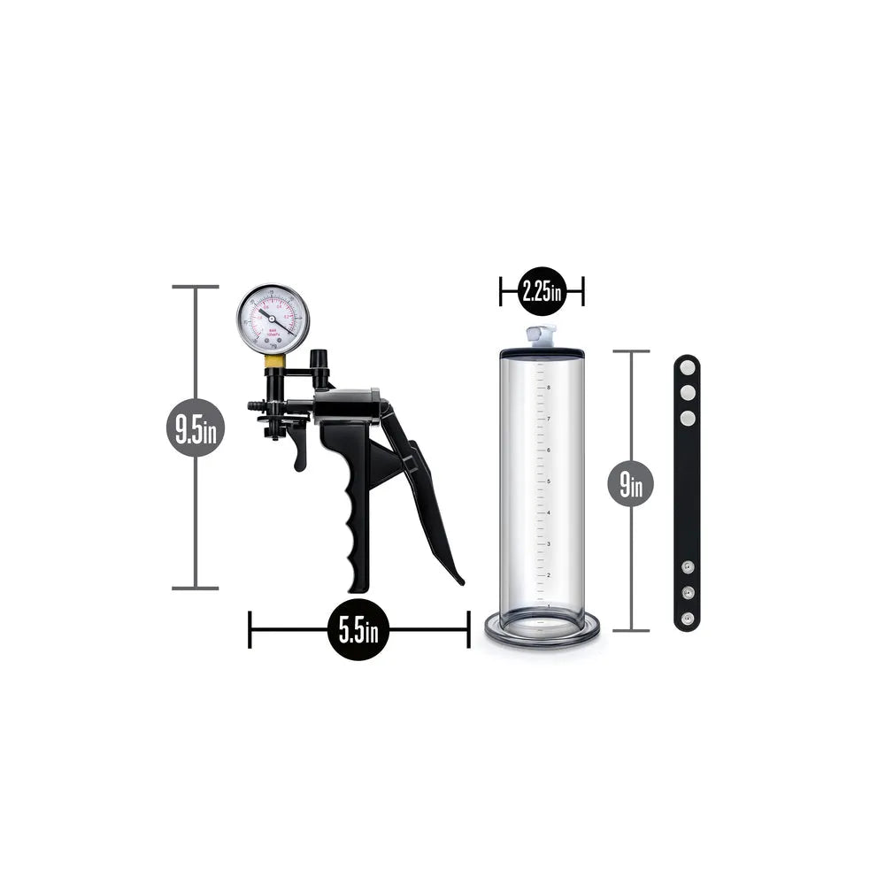 Performance VX8 Premium Penis Pump System – Powerful Suction, Clear Cylinder &amp; Silicone Cock Strap for Enhanced Results