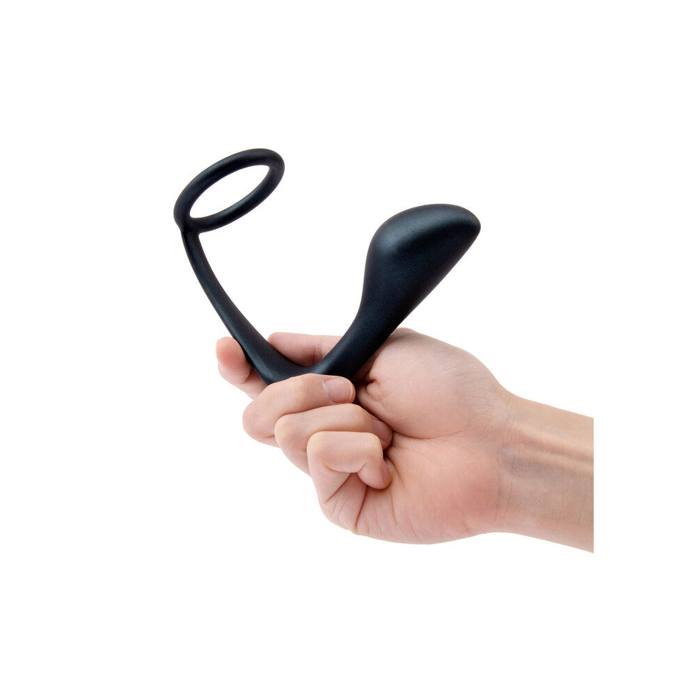 Bswish B-Vibe Ringer – Silicone Cock Ring &amp; Prostate Plug Combo for Enhanced Stimulation, Waterproof, Black