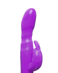 Slim G-Spot Rabbit Vibrator - 12 Speeds, Curved Design, Purple