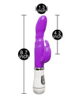 Slim G-Spot Rabbit Vibrator - 12 Speeds, Curved Design, Purple