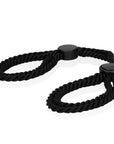 Ouch! Rope Handcuffs - Adjustable Black Restraints for Thrilling BDSM Play