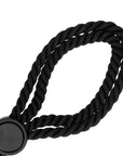 Ouch! Rope Handcuffs - Adjustable Black Restraints for Thrilling BDSM Play