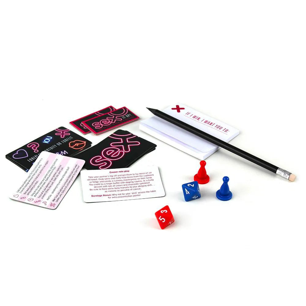 Sex Marks The Spot - Erotic Board Game with 180 Sexy Challenges, Forfeits &amp; Cards