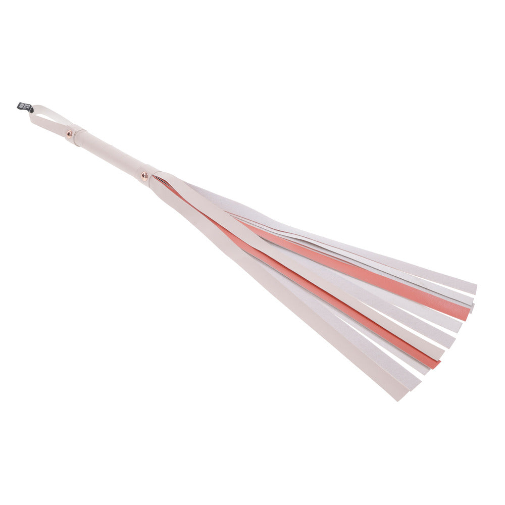 Peaches &#39;n CreaMe Flogger - Peach and White Faux Leather, 19.75 Inches