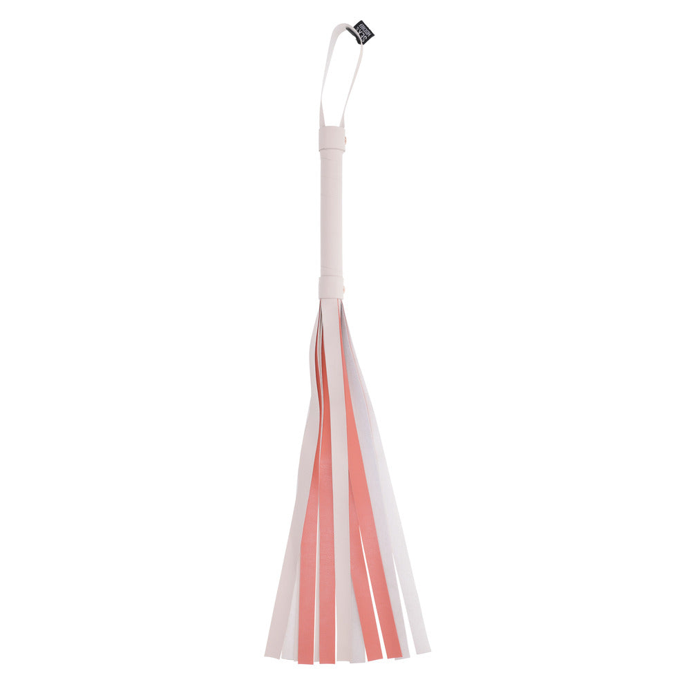 Peaches &#39;n CreaMe Flogger - Peach and White Faux Leather, 19.75 Inches