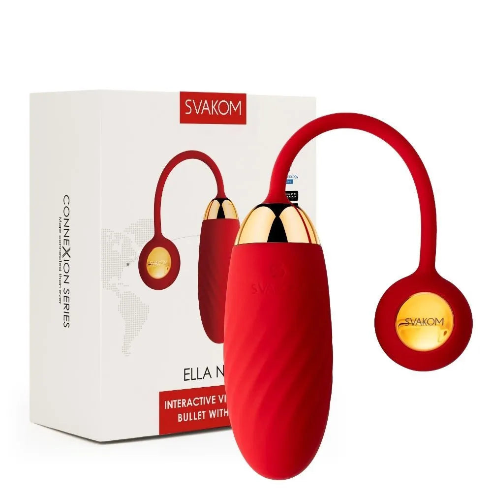 Svakom Ella Neo Red Interactive Vibrating Bullet