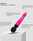 Doxy Die Cast Wand Rechargeable HOT PINK - Rapture Works