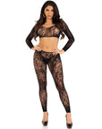 Leg Avenue Crop Top and Footless Tights UK 6 to 12 - Rapture Works