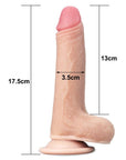 Lovetoy Sliding Skin Dildo 7 Inch - Raptureworks