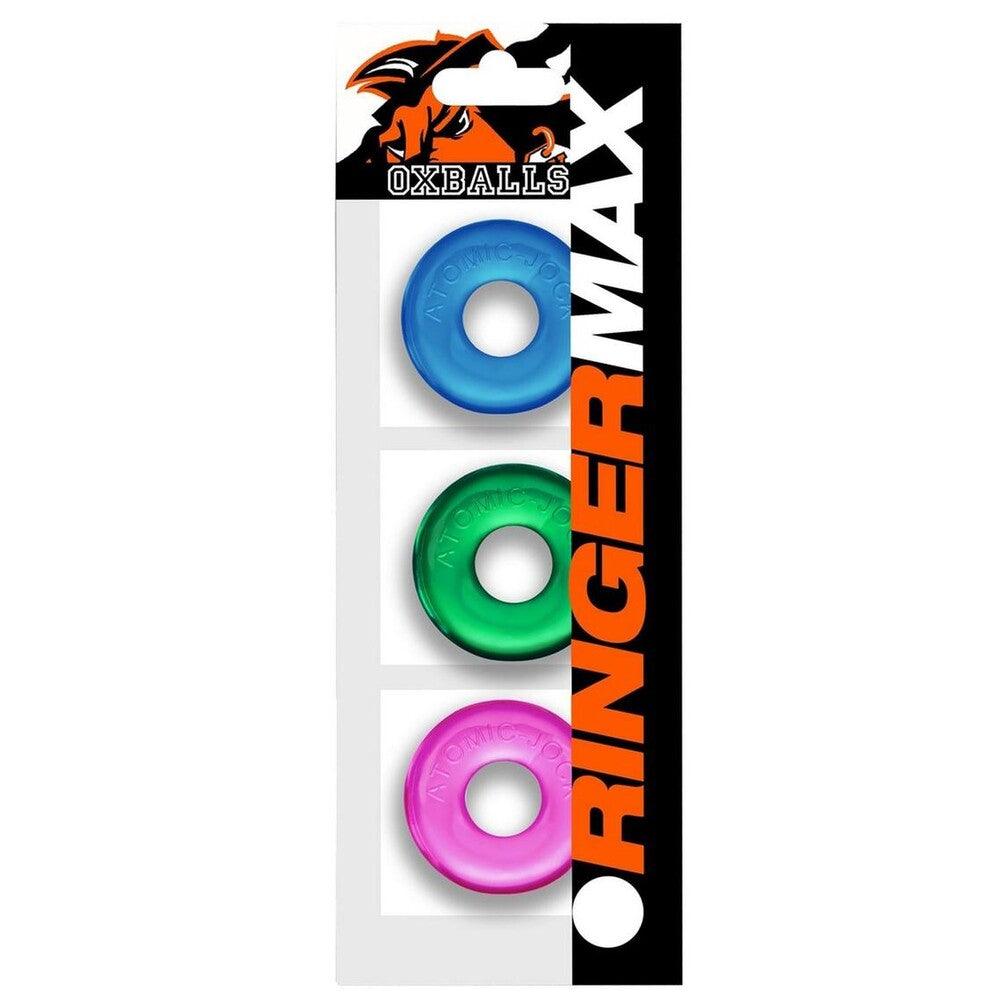 Oxballs Ringer Max Cockring 3 Pack Coloured - Raptureworks