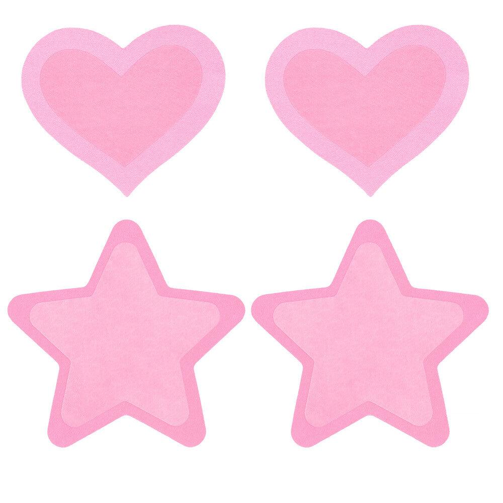 Peekaboo Pasties Hot Pink Glow in the Dark - Rapture Works