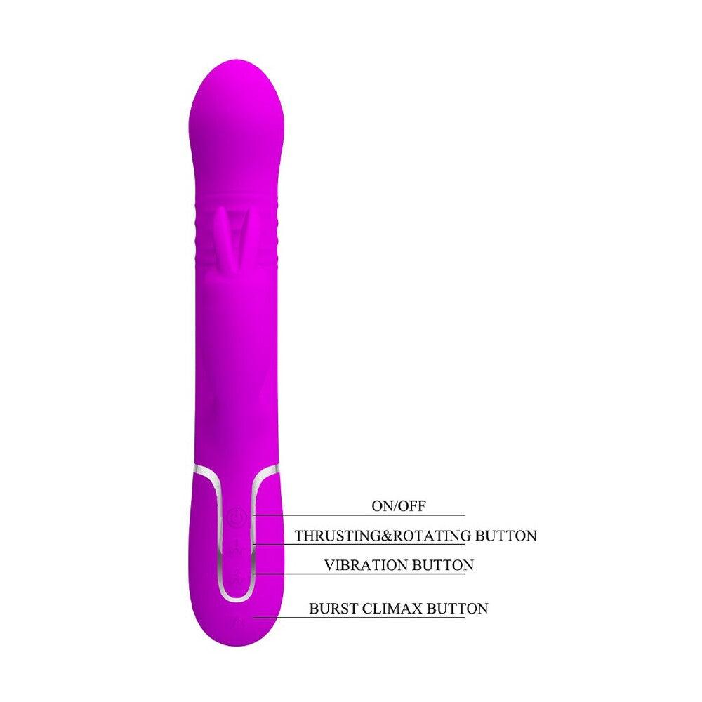 Pretty Love Coale Rechargeable Rabbit Vibrator - Raptureworks