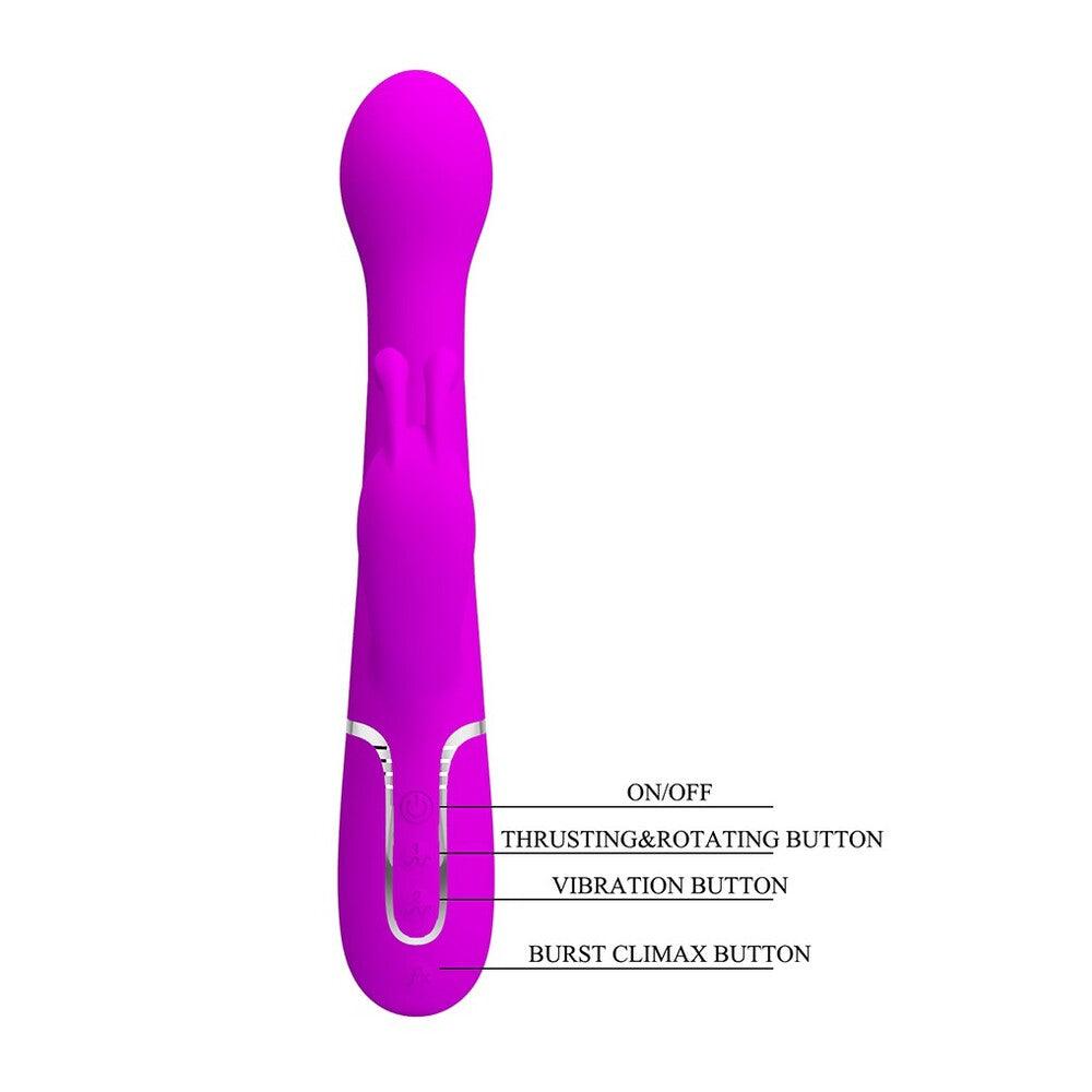 Pretty Love Dejon Rechargeable Rabbit Vibrator - Raptureworks