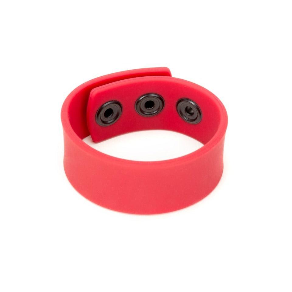 Prowler Red Silicone Adjustable Cock Strap Red - Rapture Works