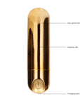 10 speed Rechargeable Bullet Gold - Rapture Works