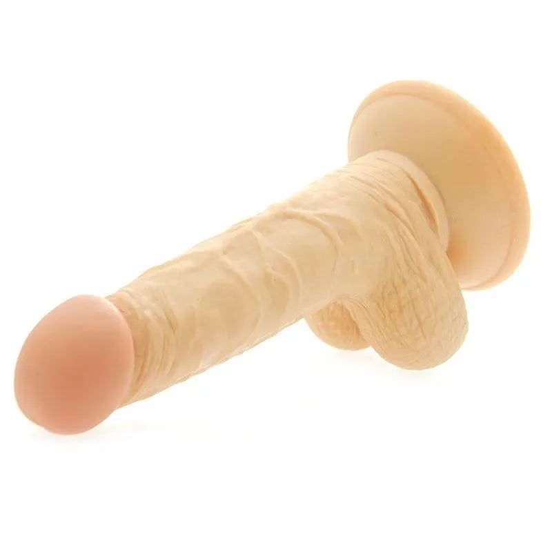 6 Inch Realistic Dong with Scrotum - Rapture Works