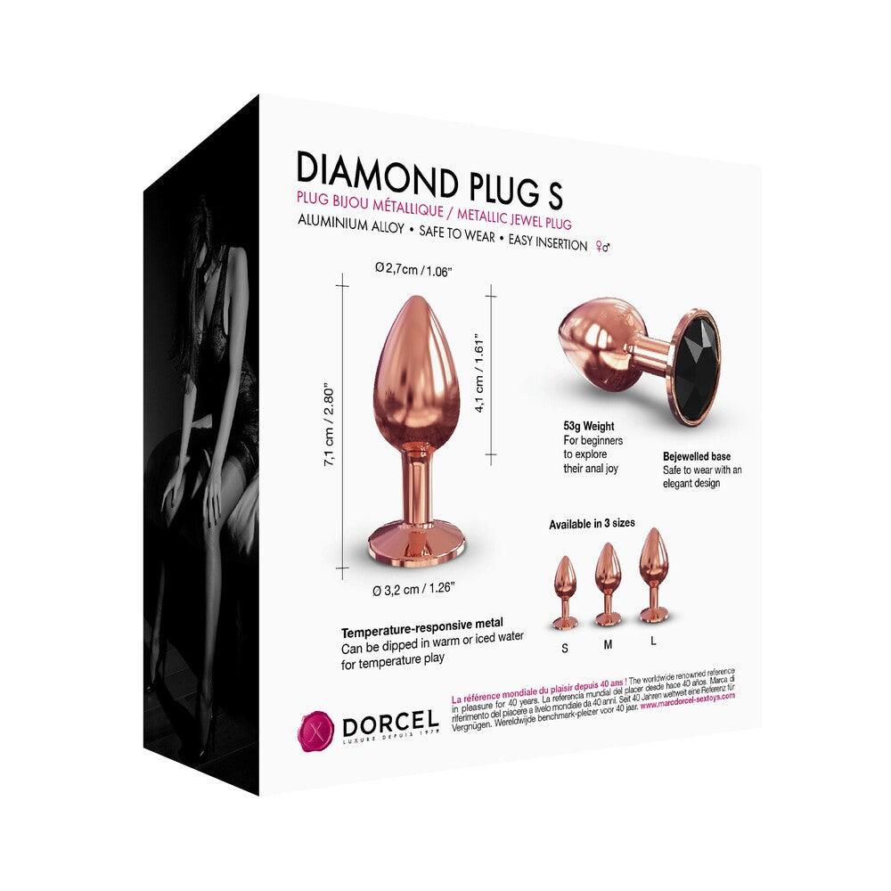 Dorcel Diamond Butt Plug Rose Gold Small - Rapture Works