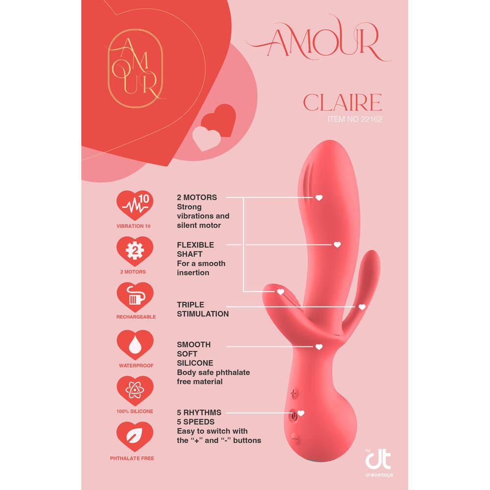 Amour Triple Pleasure Vibe Claire - Rapture Works
