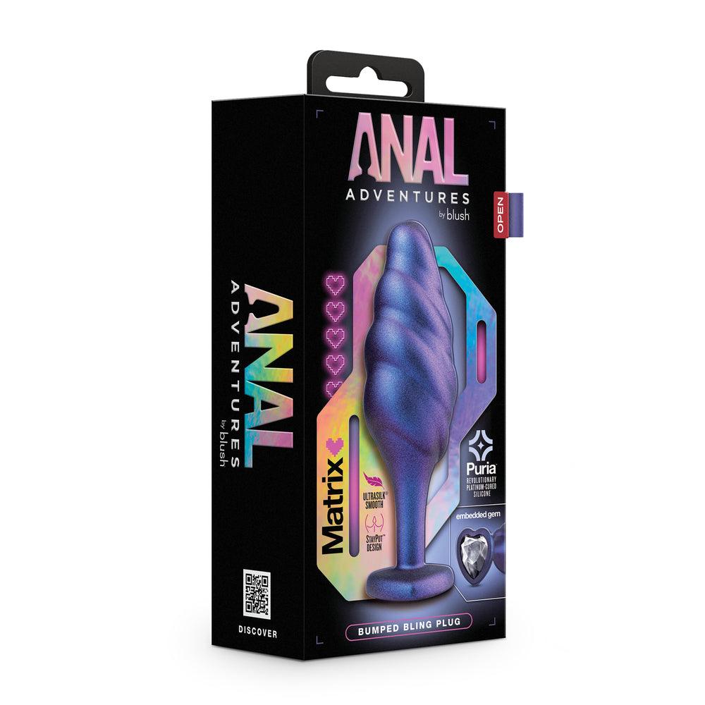 Anal Adventures Matrix Bumped Bling Butt Plug - Rapture Works