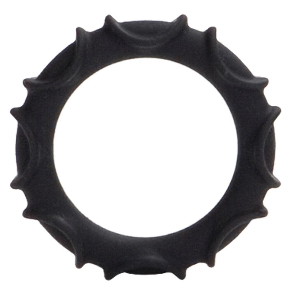 Atlas Silicone Cock Ring Black - Rapture Works