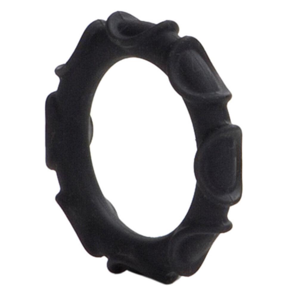 Atlas Silicone Cock Ring Black - Rapture Works