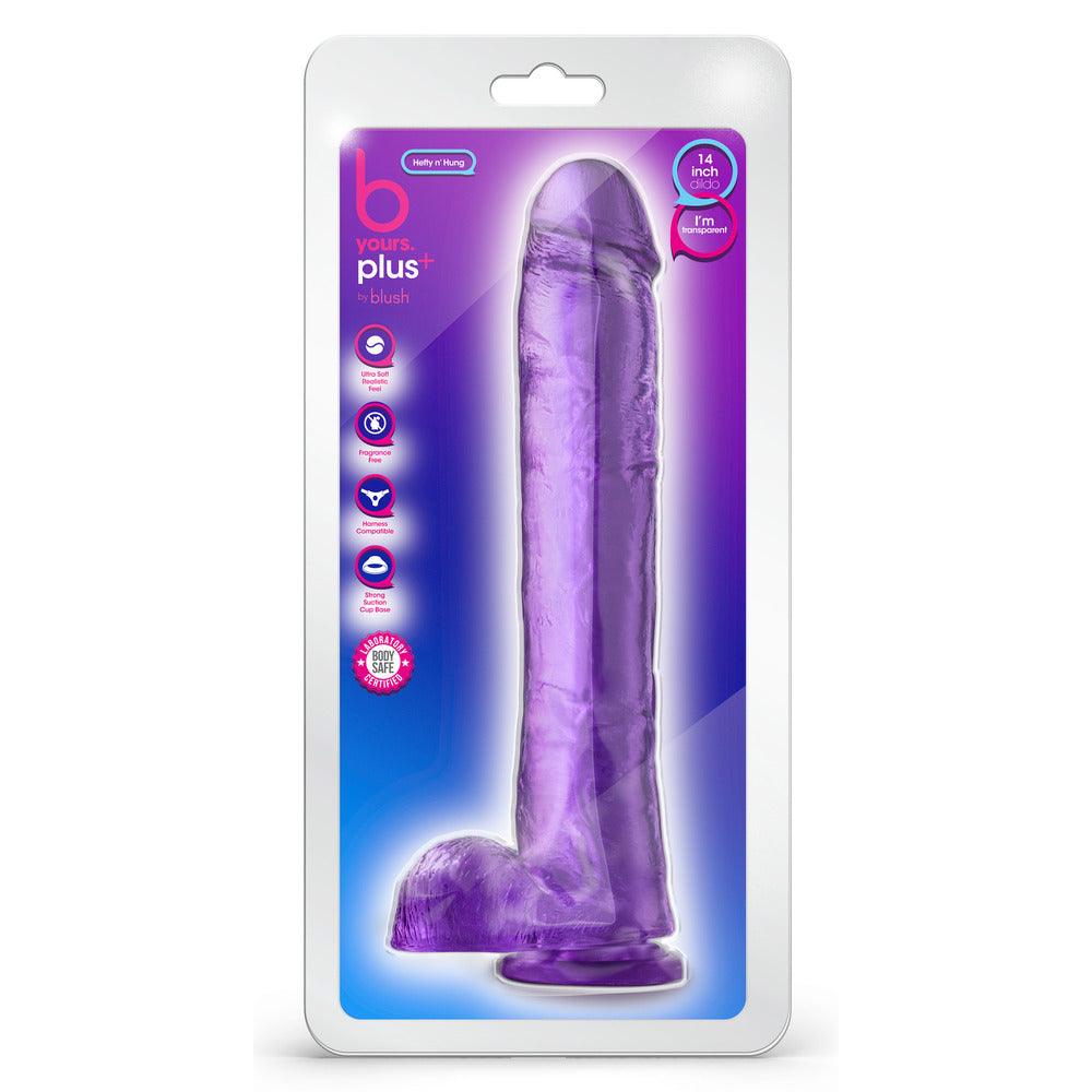 B Yours Plus Hefty N Hung 14 Inch Dildo - Rapture Works