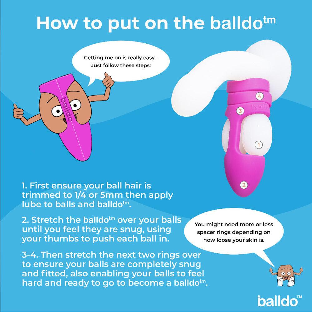 Balldo The Worlds First Ball Dildo Purple - Rapture Works