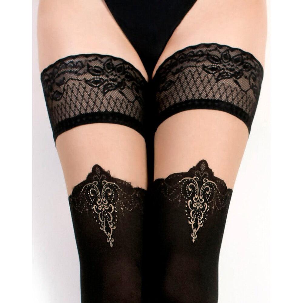 Ballerina Fantasy Hold Up Stockings - Sleek And Timeless Sexy Look - Rapture Works