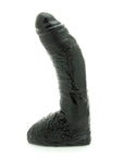 Basix 10 Inch Fat Boy Black Dildo - Rapture Works