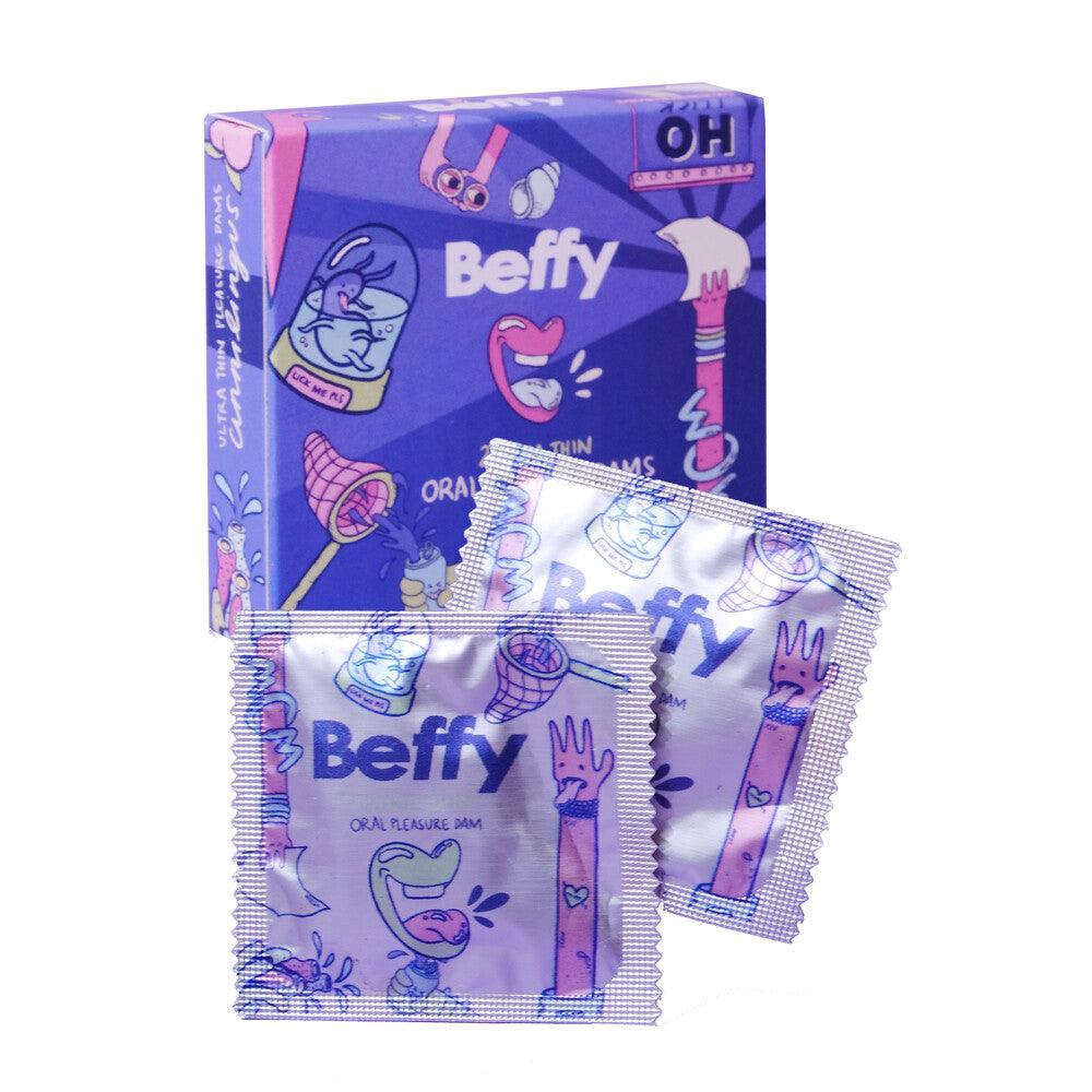 Beffy Ultra Thin Oral Pleasure Dams 2 Pieces - Rapture Works