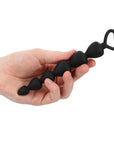 Black Silicone Anal Beads - Rapture Works
